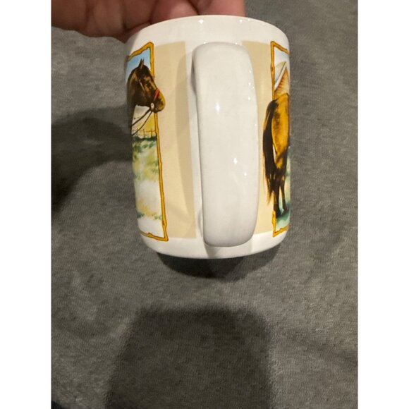 Vintage 1988 Montage "Message Mugs" Horse Design Coffee Mug - Picture 5 of 5
